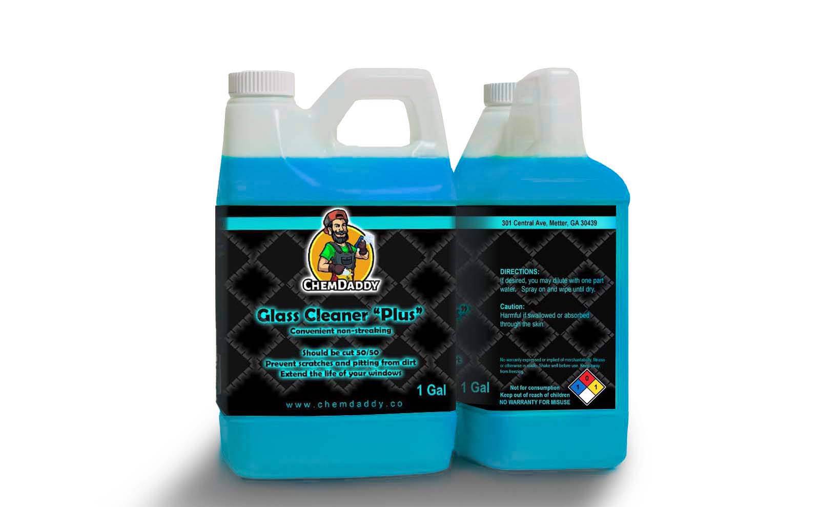 Glass Cleaner "Plus"™ - Streak-Free Concentrate by ChemDaddy - ChemDaddy -